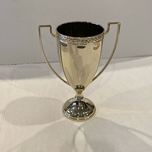 No Brand Other - Trophy Loving Cup Gold Tone Not Engraved No Base 8” Golf Fantasy Football READ